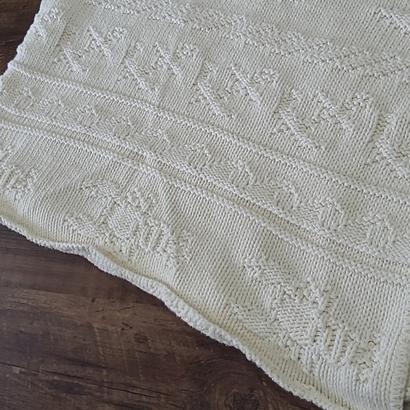 Native America by Alps Bedding Vintage Ivory Throw Blanket Throw